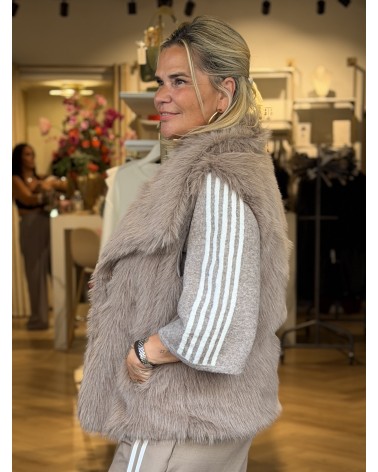 Gilet Furry Beige