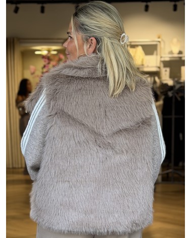 Gilet Furry Beige