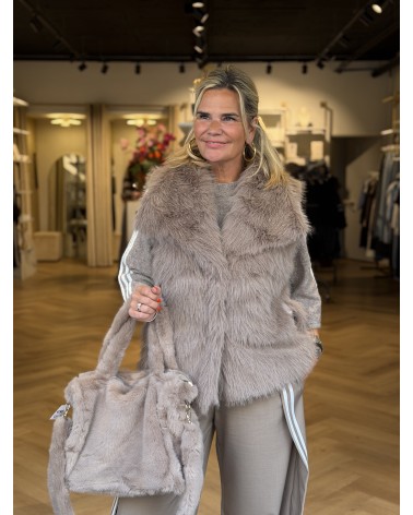 Gilet Furry Beige