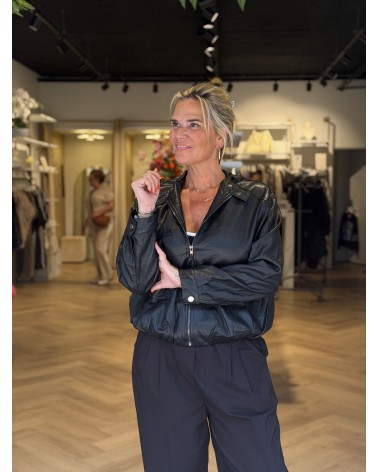 Jacket Lunova Leatherlook Zwart