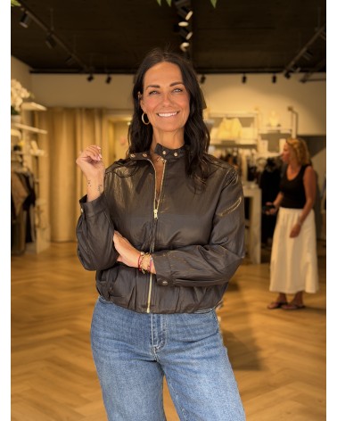 Jacket Lunova Leatherlook Bruin