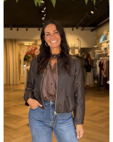Jacket Lunova Leatherlook Bruin