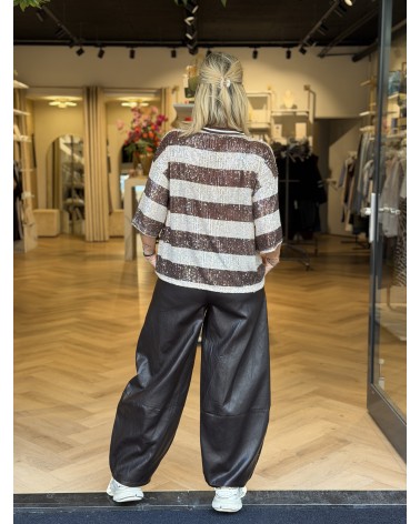 Ballonbroek Leatherlook Dark Brown