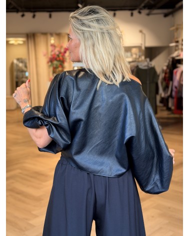 Top Leatherlook Zwart