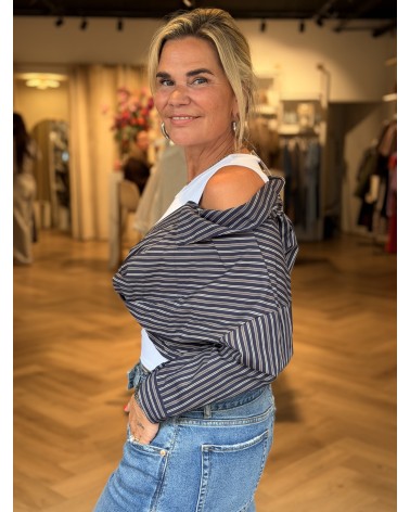 Top Ella Navy Blauw