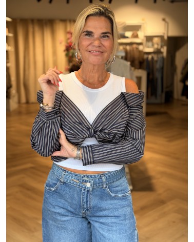 Top Ella Navy Blauw