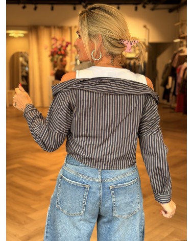 Top Ella Navy Blauw