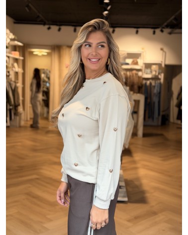Sweater Heart Beige