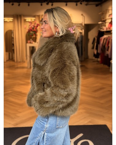 Jas Furry Groen